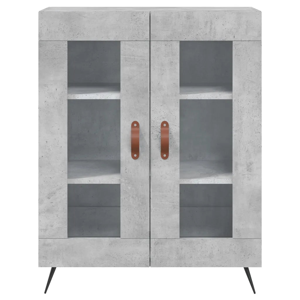 Credenza | Madia | Buffet da pranzo | Armadio da pranzo Grigio Cemento 69,5x34x90 cm in Legno Multistrato