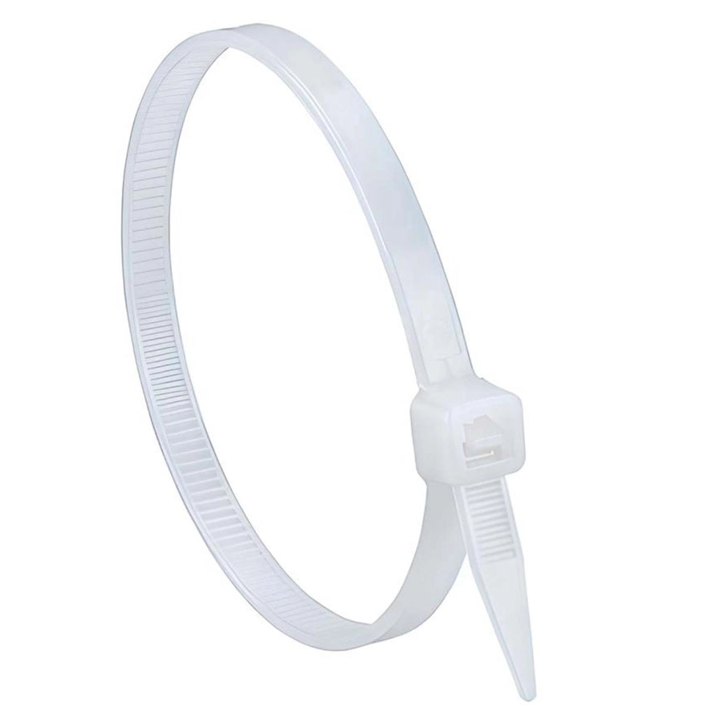 Fascette Stringicavo Autobloccanti 4,6 x 400mm 25 Pezzi in Nylon Bianco Avizar