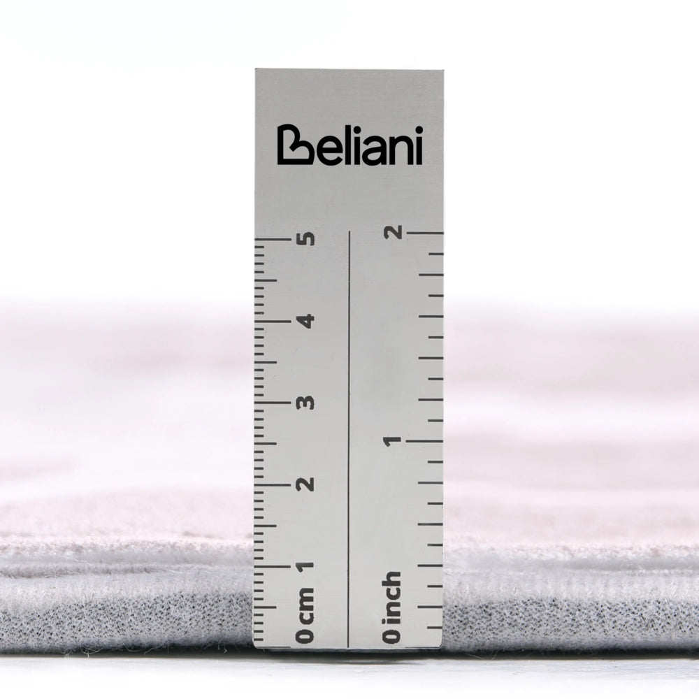 Tappeto Beige Tessuto 160 x 230 cm Motivo floreale Soggiorno Camera da letto Fondo antiscivolo per riscaldamento a pavimento