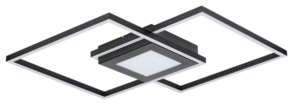 Plafoniera LED Rabalux Casimir nero opaco 57cm 40W