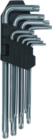 Utilia SERIE CHIAVI MASCHIO TORX LUNGHE CON FORO pz. 9