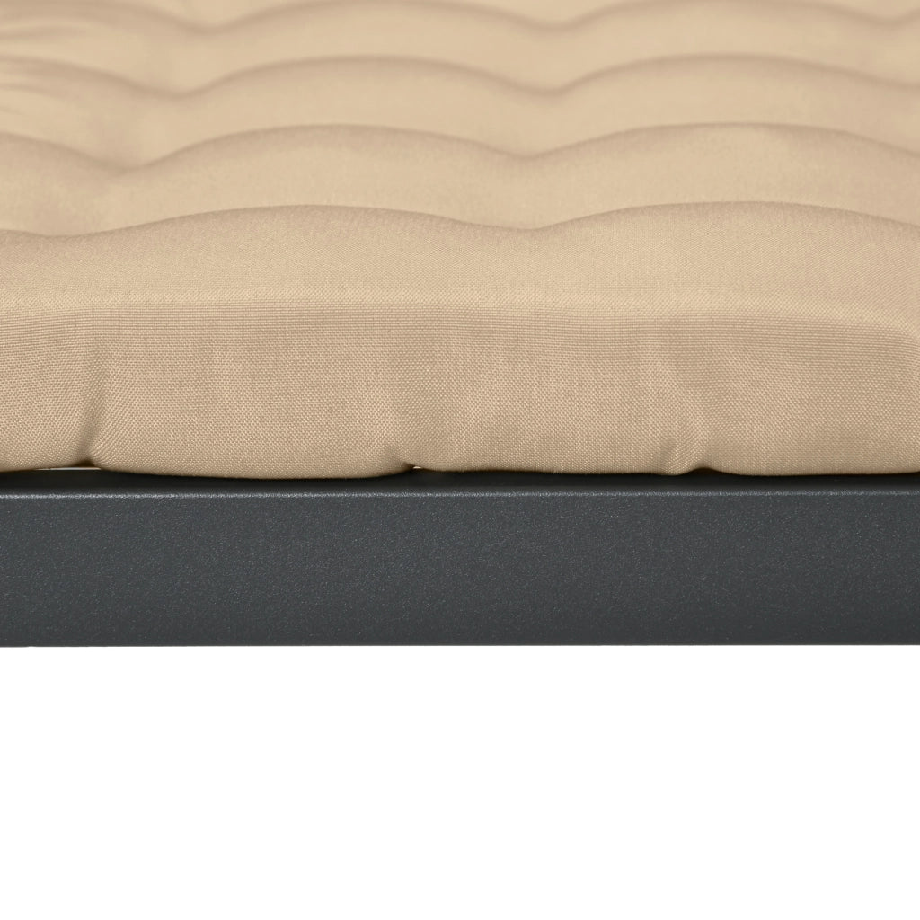 Set di 6 Cuscini per Sedie da Giardino ¨C zephmum ¨C Grigio, Polipropilene, 40x40 cm