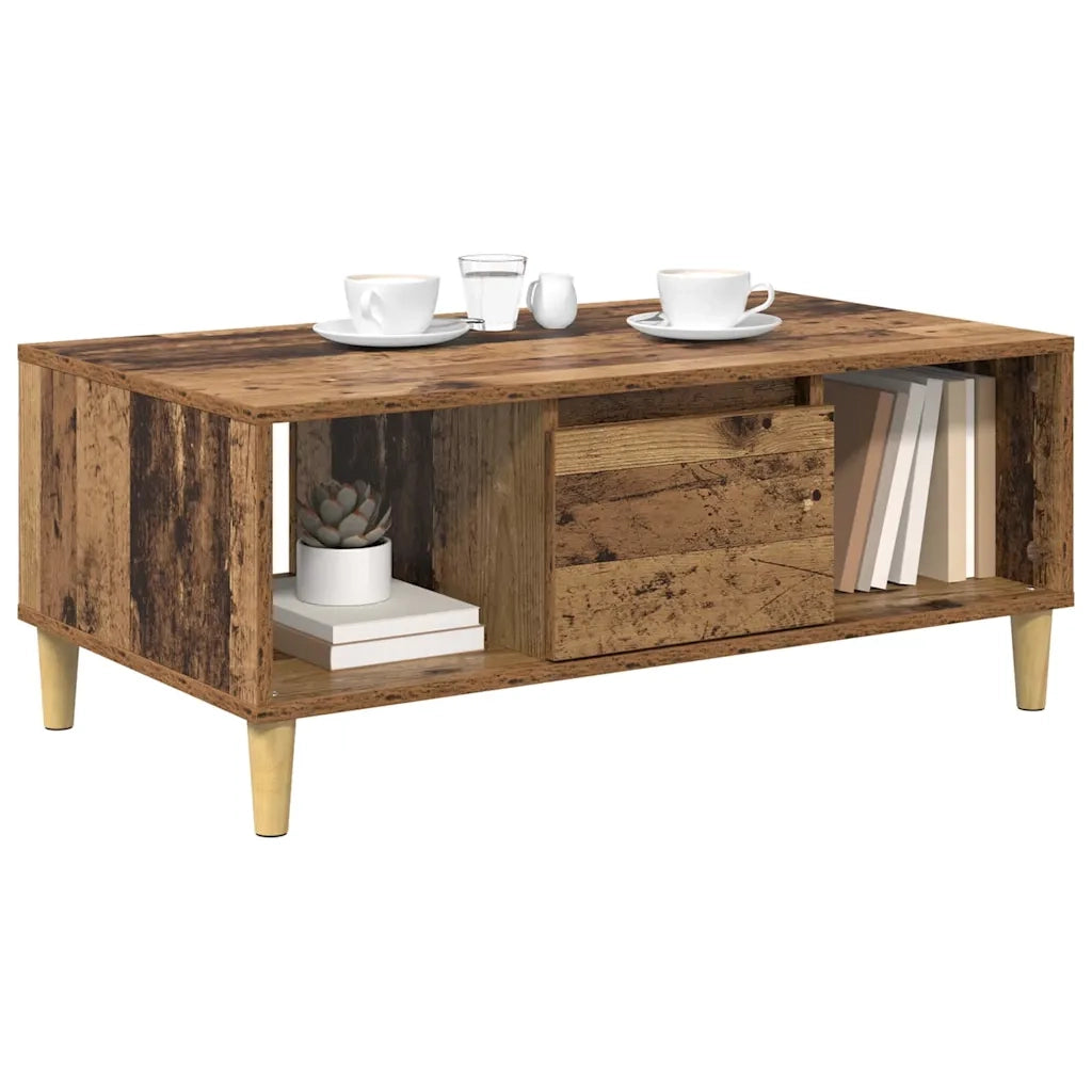 Tavolino da salotto | Tavolino da caff¨¨ | Tavolino da Soggiorno Legno vecchio 90 x 50 x 26.5 cm