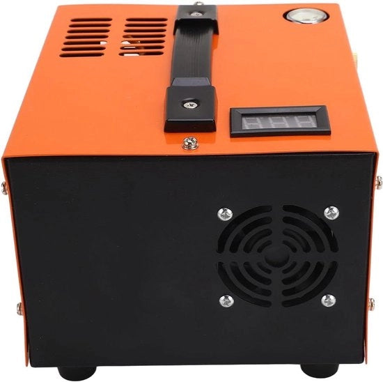 Compressore di aria portatile a PCP con alimentatore integrato e funzione di arresto automatico 4500Psi 30Mpa 300W, libero da olio e acqua, alimentato da 12V DC