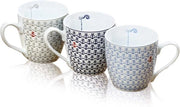 Mokka in 4 pezzi 'Ebbe & Flood' Anker, Blu, Grigio, Rosso & Bianco 400 ml