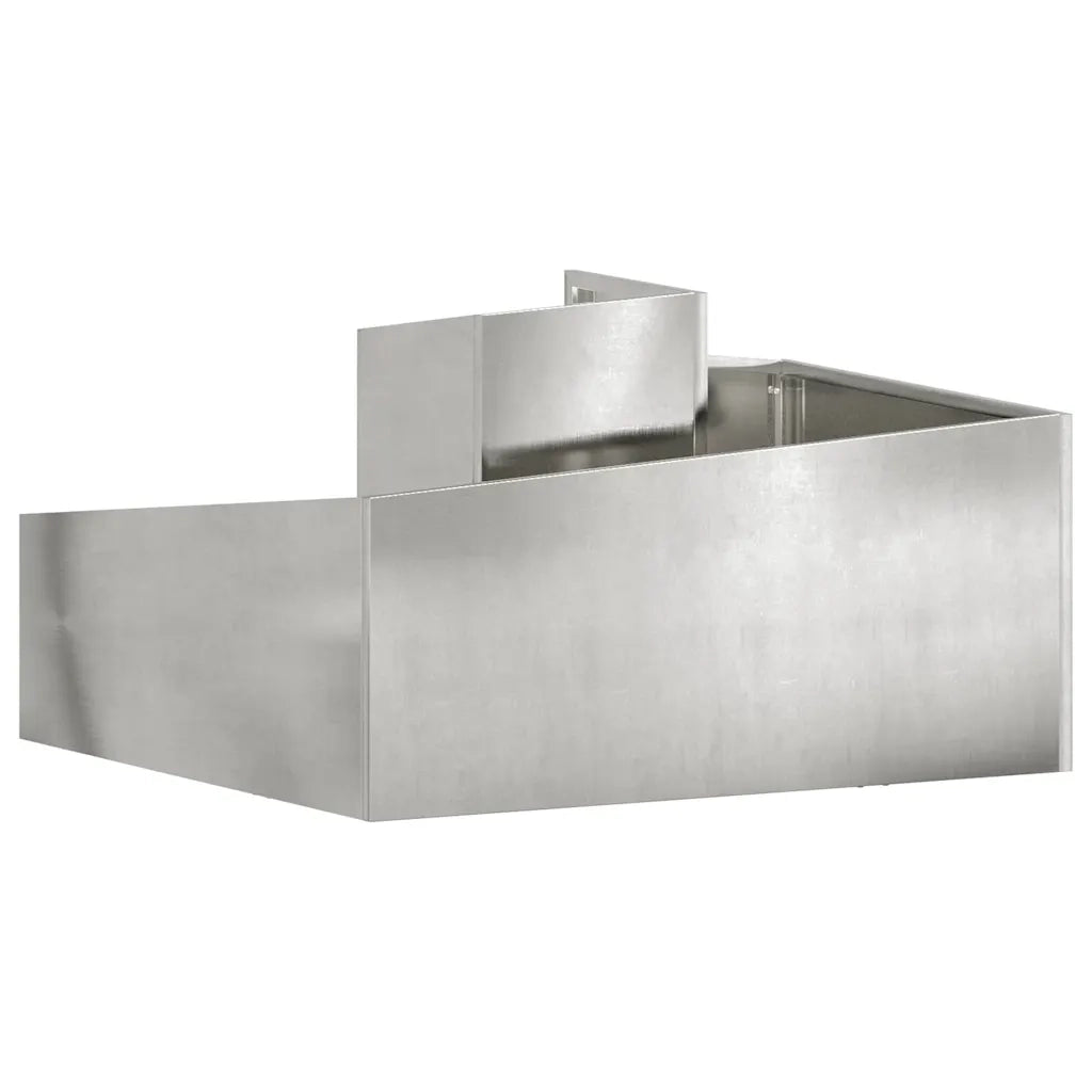 Vaso da giardino Argento 80 x 80 x 50 cm Acciaio inossidabile 873582