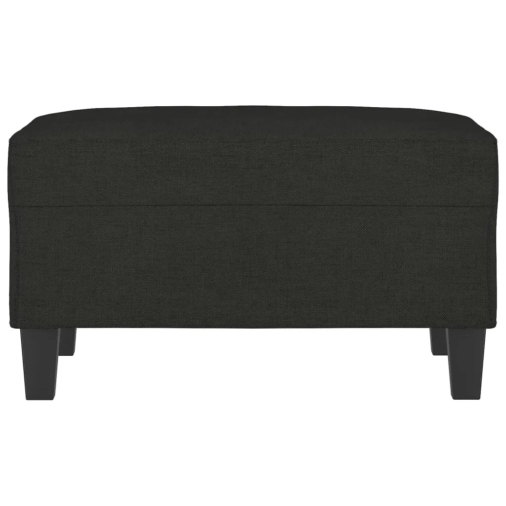 Poggiapiedi Nero 70x55x41 cm in Tessuto 349351