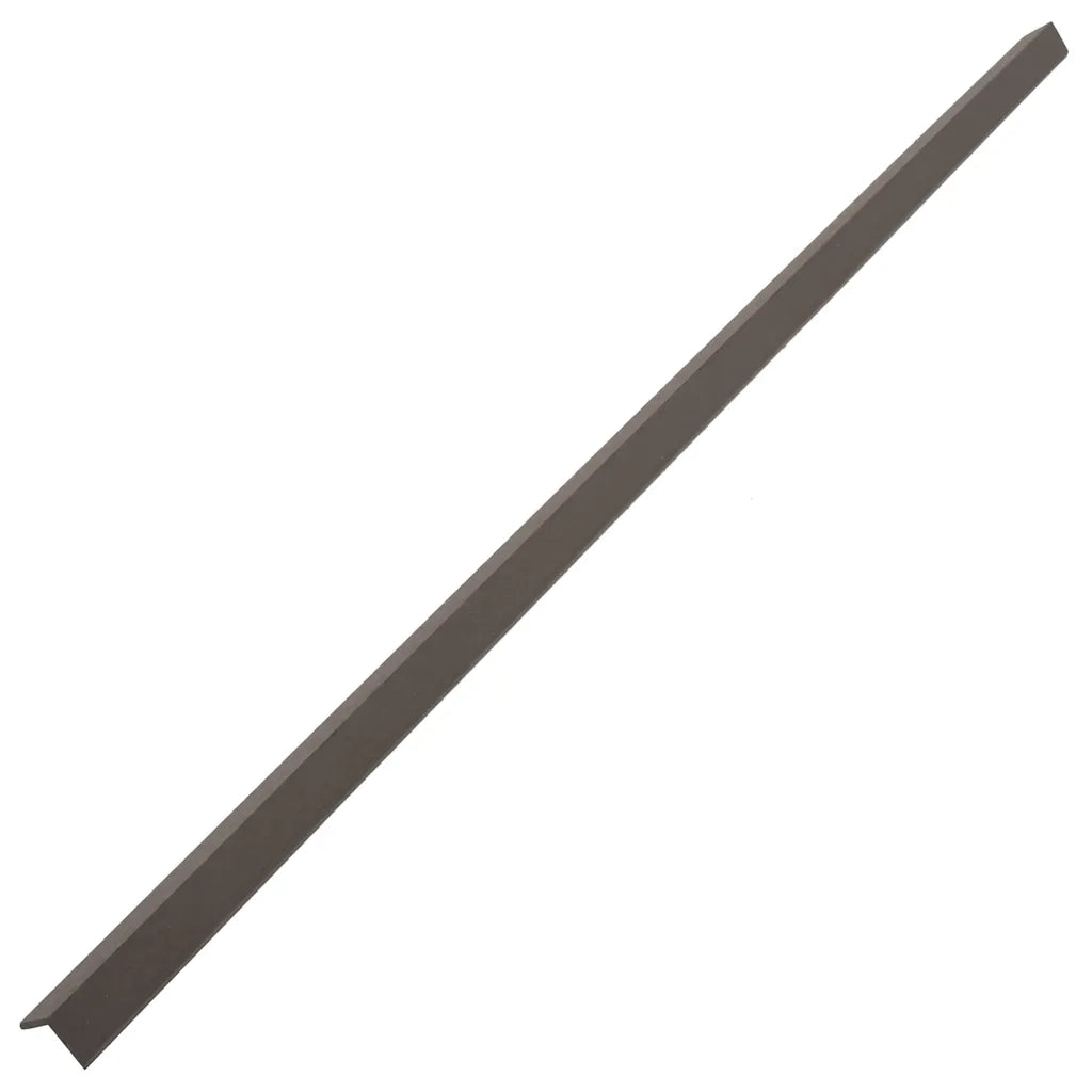 Profili Angolari per Bordi 5 pz in WPC 170 cm Marrone Scuro 45022