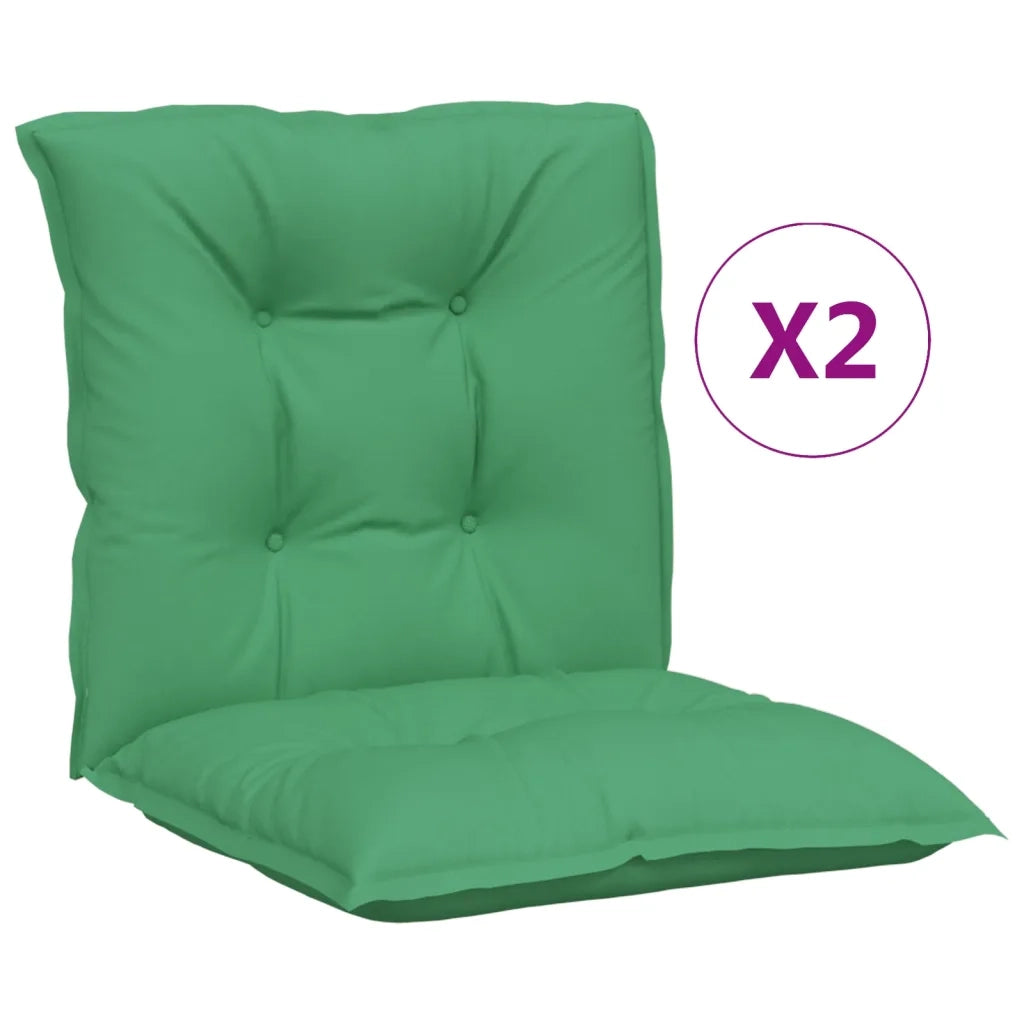 Cuscini per Sedia da Giardino 2 pz Verdi 100x50x7 cm in Tessuto 360308