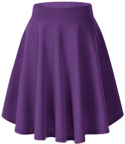 Rok Elegante Midi - Cintura Elastica - Linea A Flared - Gonna Piegata Skater - Leggero - Comfortevole Modella - Rok a Misura Media