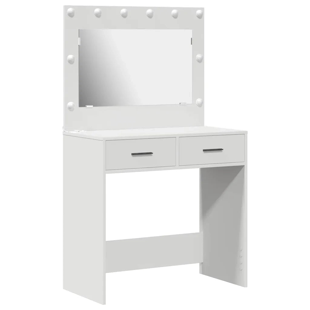 Tavolo da Trucco Bianco 78,5 x 41 x 135 cm Legno multistrato 865028