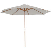 Ombrellone da giardino ? 300 cm in legno ¨C zephmum ¨C Grigio