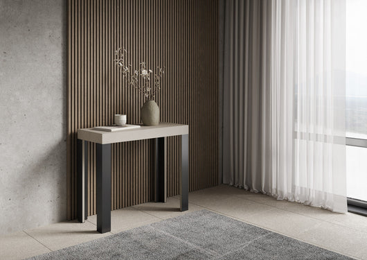 Consolle Allungabile 90-300x40x77 cm Linea Cashmere Telaio Antracite