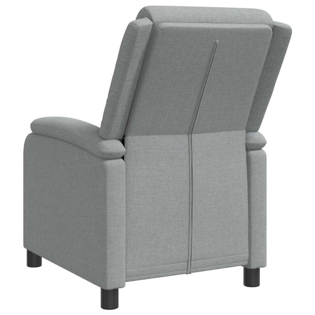 Divano Sedia-Poltrona reclinabile Grigio Chiaro Tessuto 258670