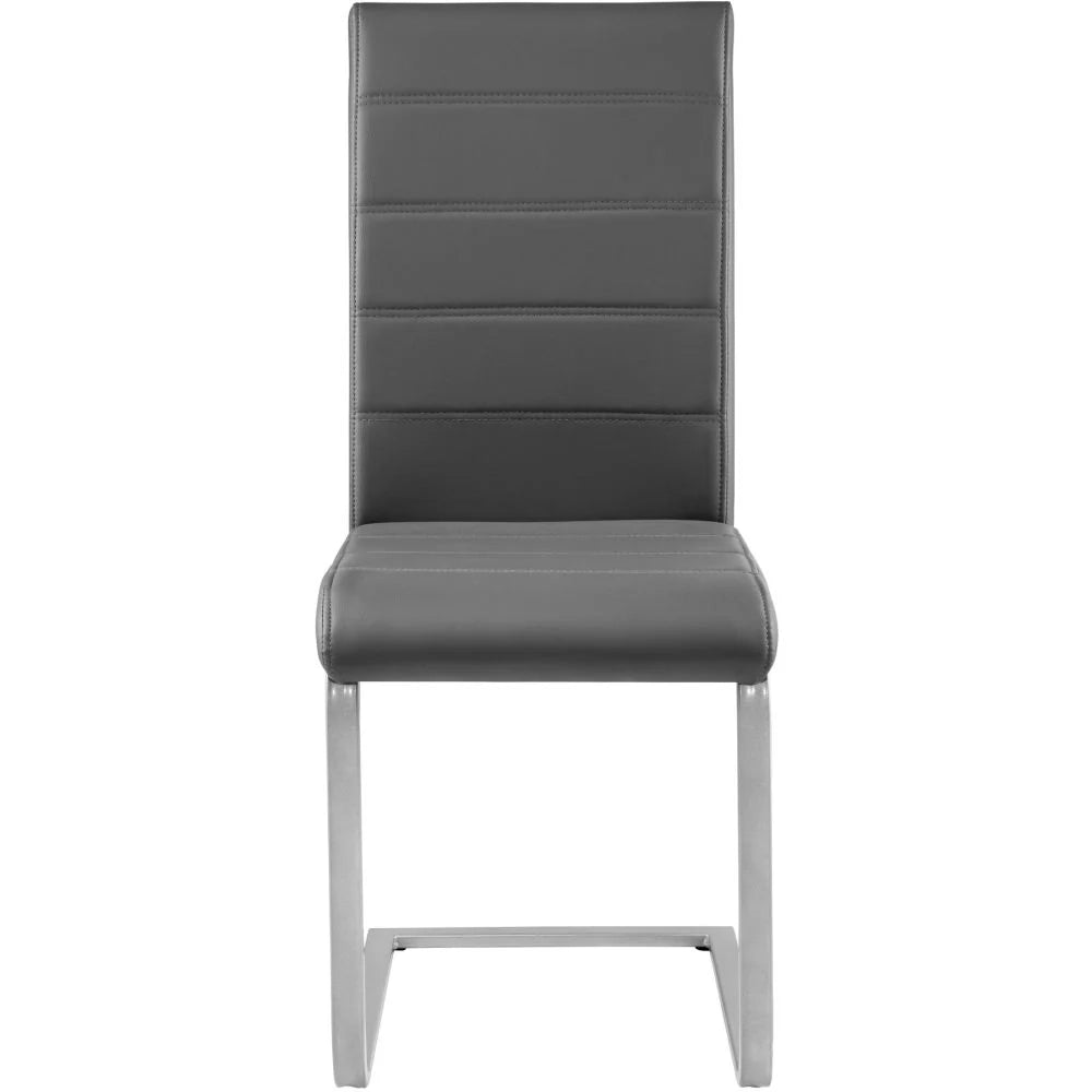 Set di 2 sedie grigie di design per sala da pranzo/soggiorno/cucina 1908015