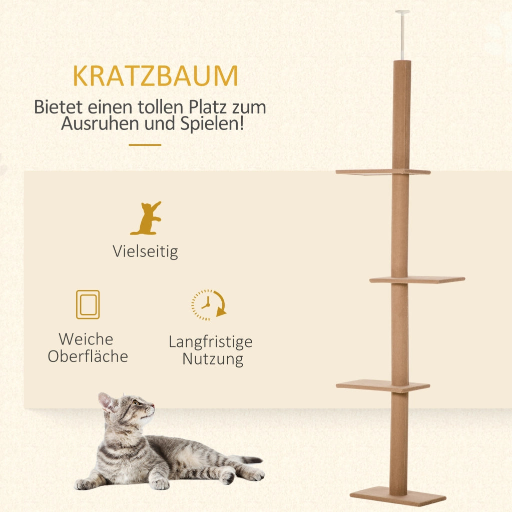 Tiragraffi regolabile a soffitto con 4 piattaforme