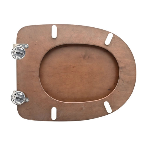 SEDILE WC PER CESAME VASO ARETUSINA FORMA 6- Noce Scuro - Cerniere A passan- CW- pezzi 1