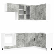 Unità Cucina LUCCA 8 pcs Grigio Cemento Legno ingegnerizzato 3438470
