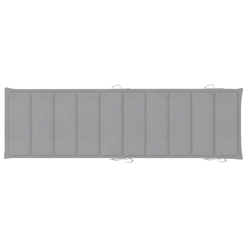Lettino Prendisole da Giardino con Cuscino Massello di Acacia cod mxl 42255