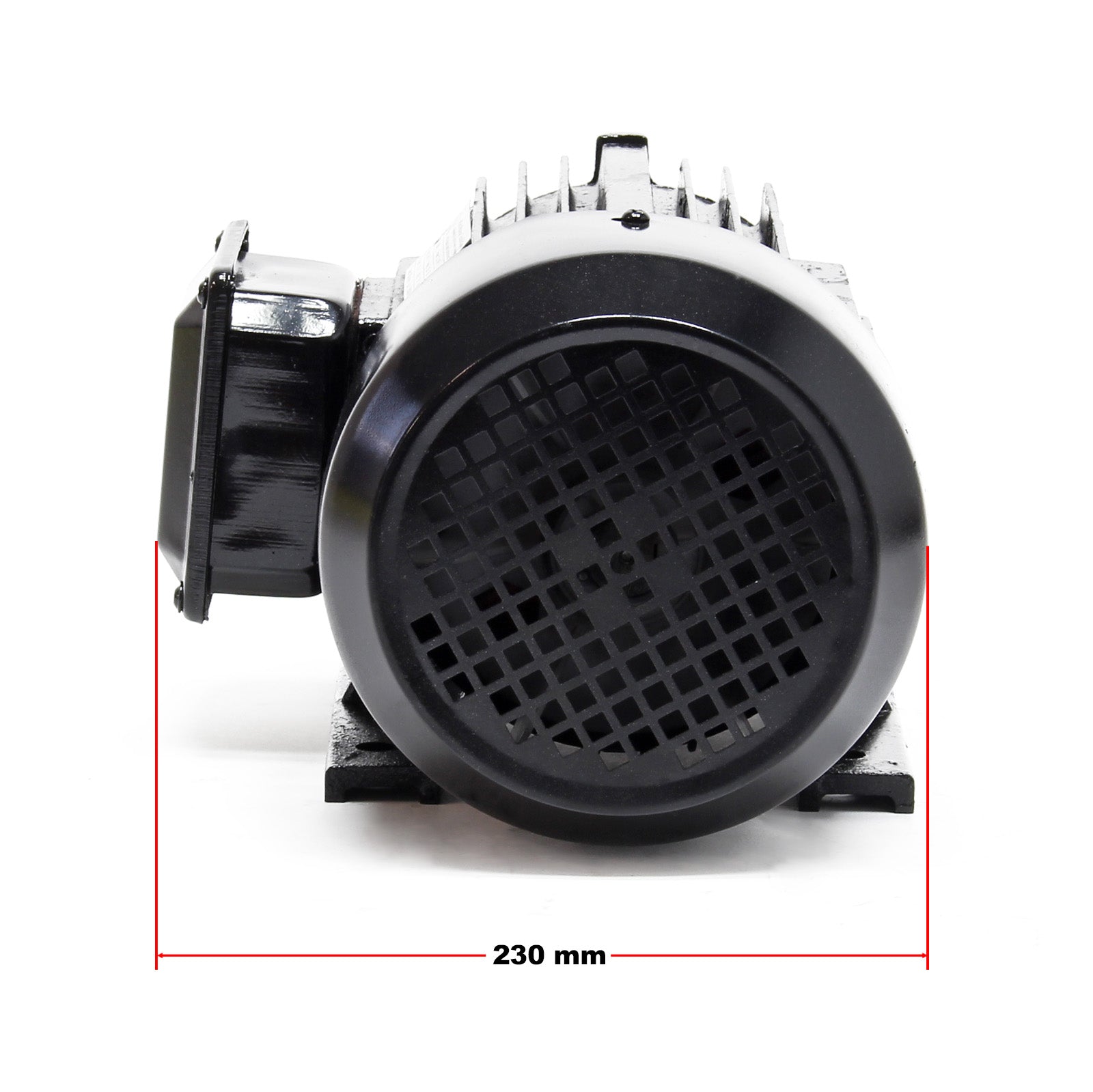 Motore elettrico trifase asincrono, 400V, 2 poli 2,2 kW (3CV), avvolgimento in rame, montaggio B3