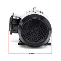 Motore elettrico trifase asincrono, 400V, 2 poli 2,2 kW (3CV), avvolgimento in rame, montaggio B3