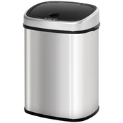 Bidone con Coperchio a Sensore Infrarossi ¨C zephmum ¨C Acciaio ABS 40.9x28.9x68cm
