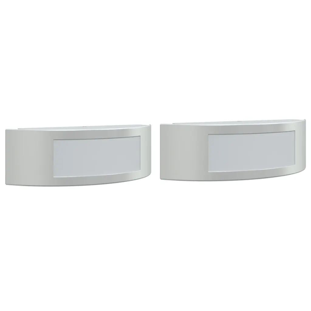 Applique da Esterno 2 pz Argento in Acciaio Inossidabile CFW3987569