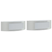 Applique da Esterno 2 pz Argento in Acciaio Inossidabile CFW3987569