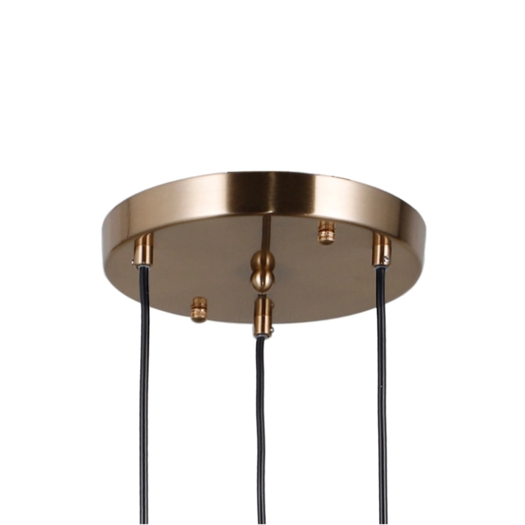 Lampadario rotondo TORNO Italux oro cristallo 3xE14