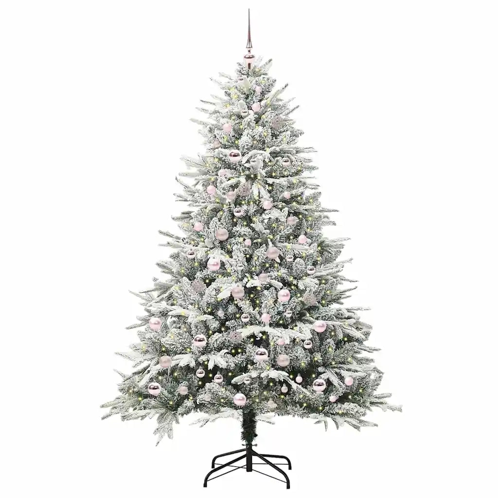 Albero di Natale Artificiale Pre-illuminato con Set di Palline 3395408