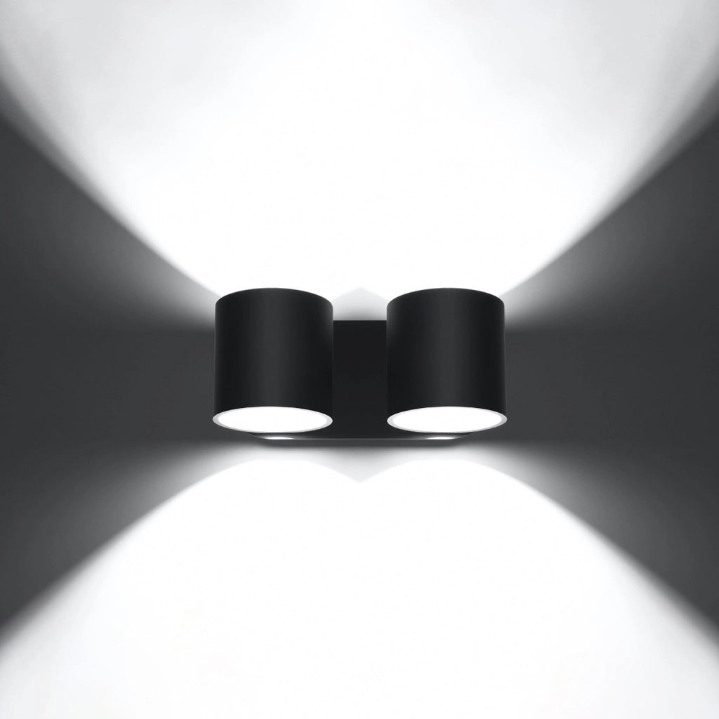 Applique RONDEO 2 luci nero alluminio G9 Pure Lume