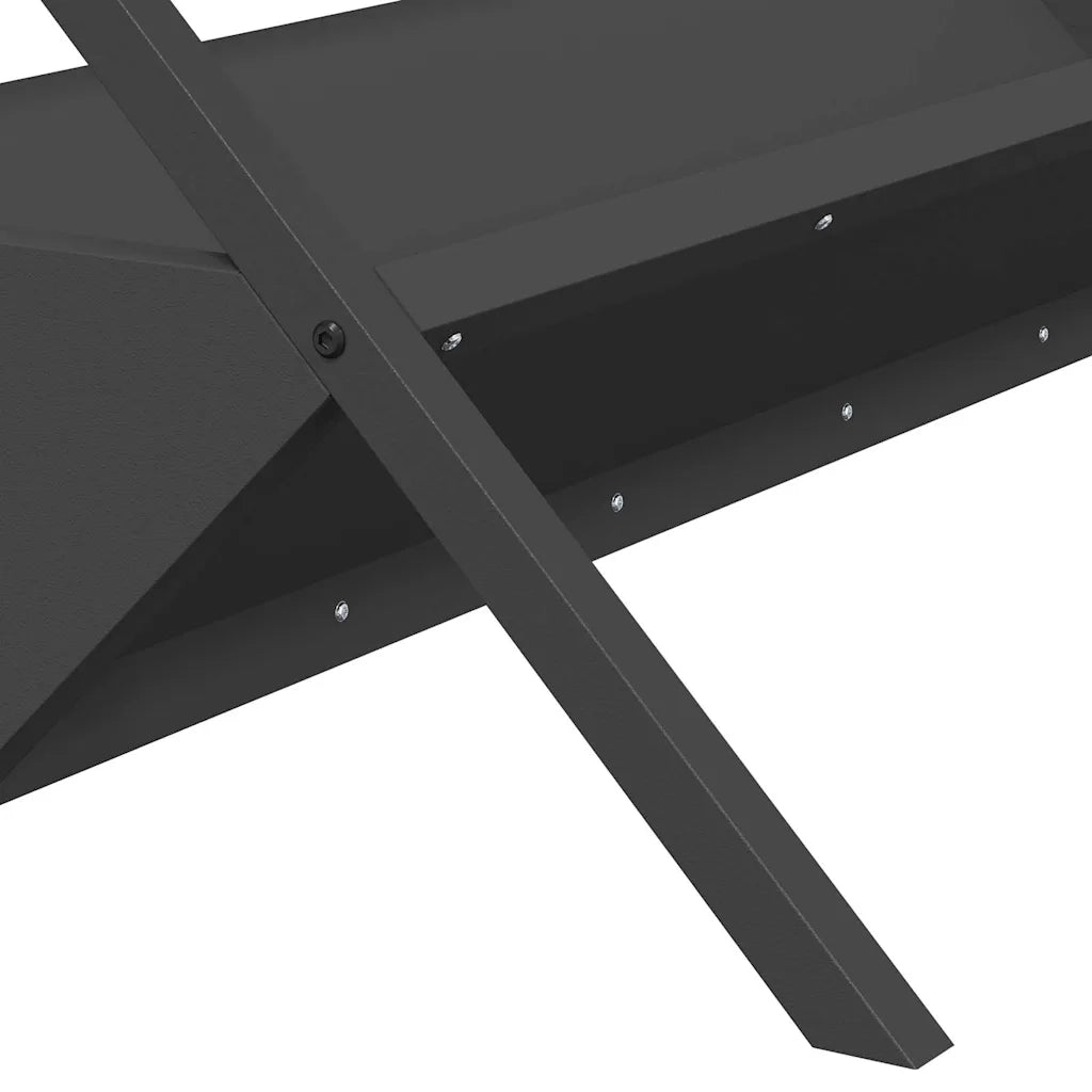 Abbeveratoio per bestiame Nero 111 x 76 x 38 cm CFW6465422
