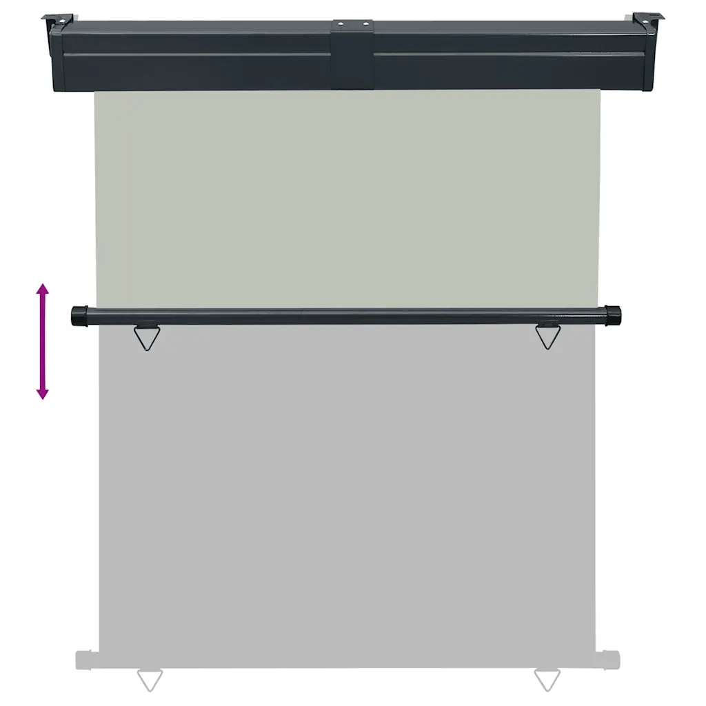 Tenda Laterale per Terrazzo 140x250 cm Grigia cod mxl 18585