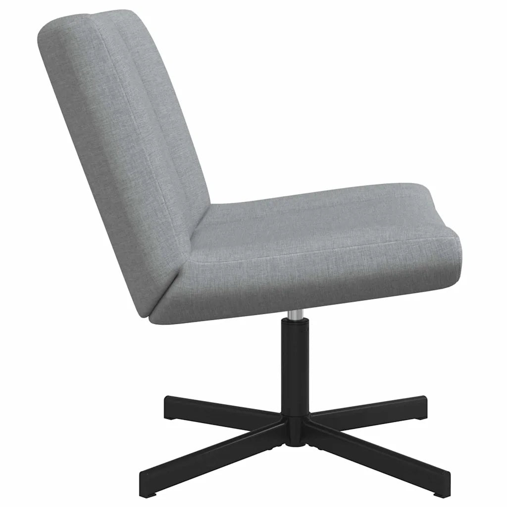 Sedia girevole Grigio Chiaro 63 x 75 x 76 cm Tessuto CFW3180313