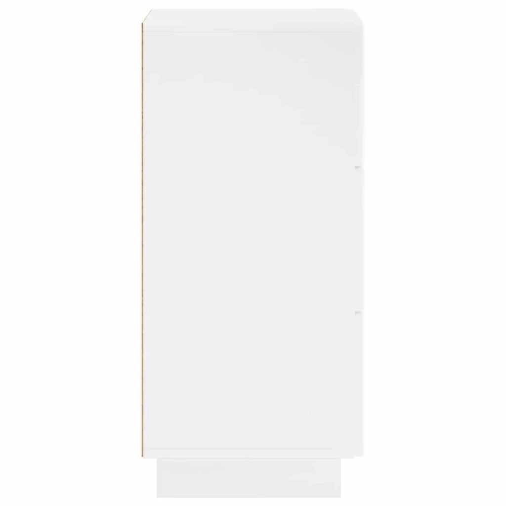 Credenza Bianco Lucido 33,5 x 34,5 x 75 cm Legno ingegnerizzato 8011517