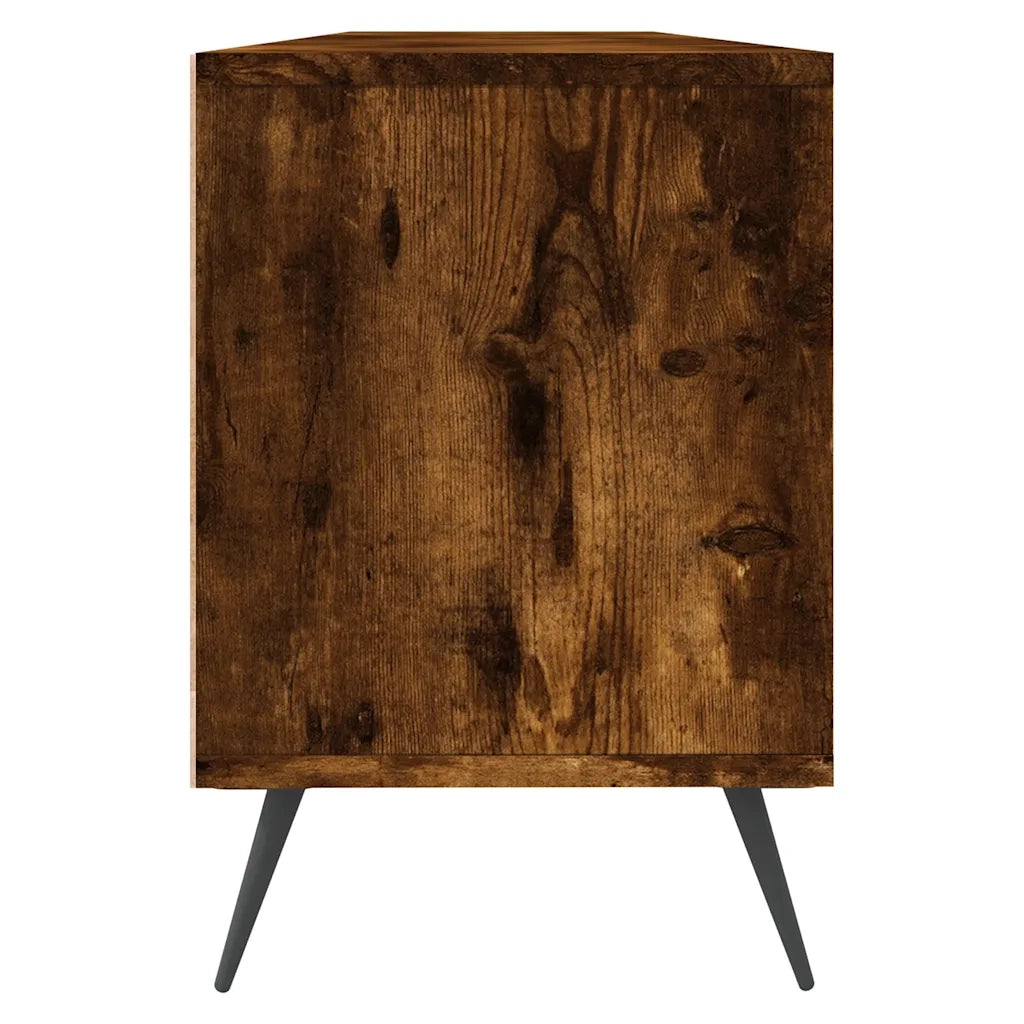 Mobile Porta TV Rovere Fumo 150x30x44,5 cm in Legno Multistrato