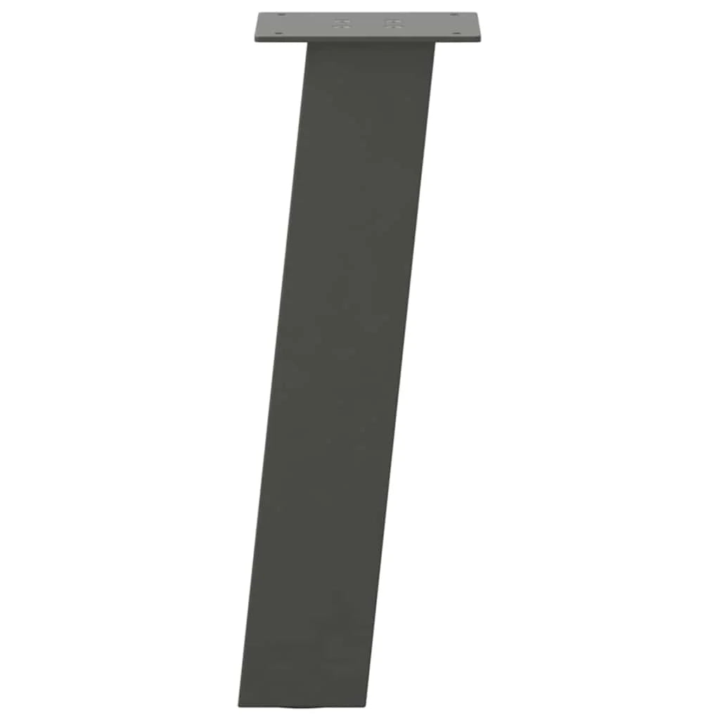 Set di 4 gambe per tavolino da caffè 42 cm estetica moderna pratica acciaio antracite 02_0056799
