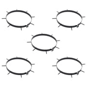 Morsa per Aeratore del Prato con Punti 5 pcs Nero Ø 300 mm 42032339