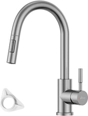 Crano da Cucina, Cucina con Maniglia Togliibile, 360° Girevole, Valvola di Miscela con Alta Pressione e 50 cm Seringa Flessibile, Rubinetto per Spout da Cucina | Laccato