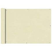 Schermo per balcone schermo per la privacy tessuto Oxford 75 x 600 cm crema 02_0010172
