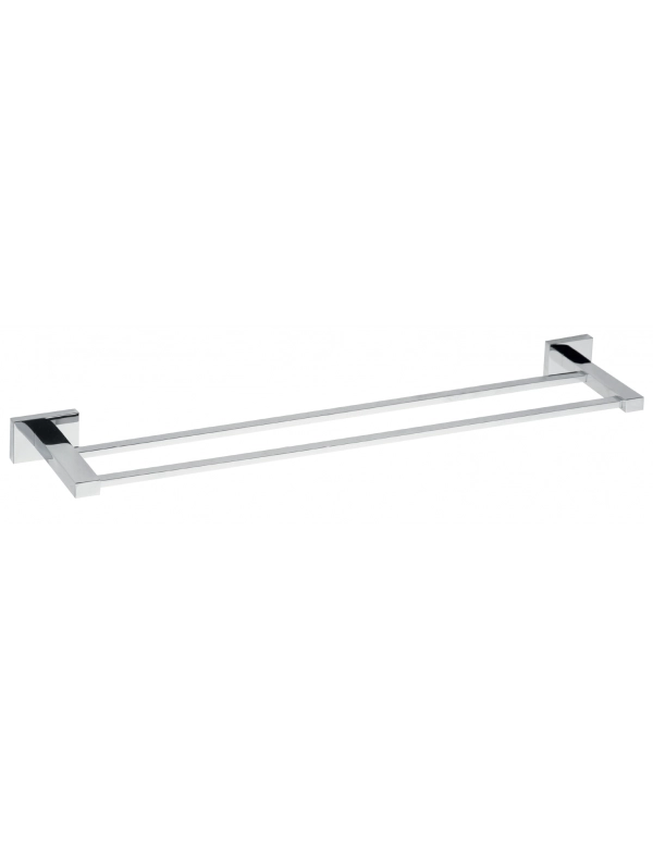 PLAZA Doppio Portasciugamani Cromato 12x62,5x3,5 cm