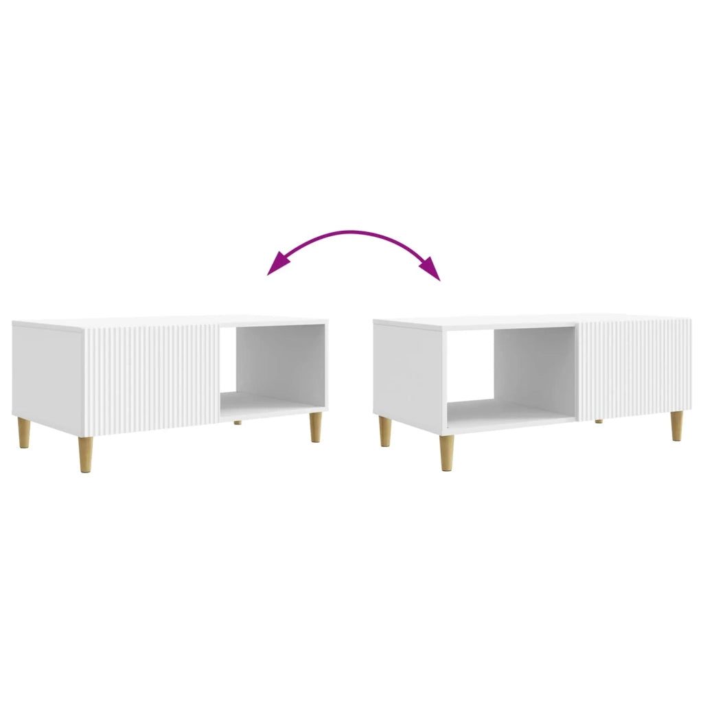 Tavolino da salotto Bianco 90 x 50 x 40 cm Legno ingegnerizzato 894725