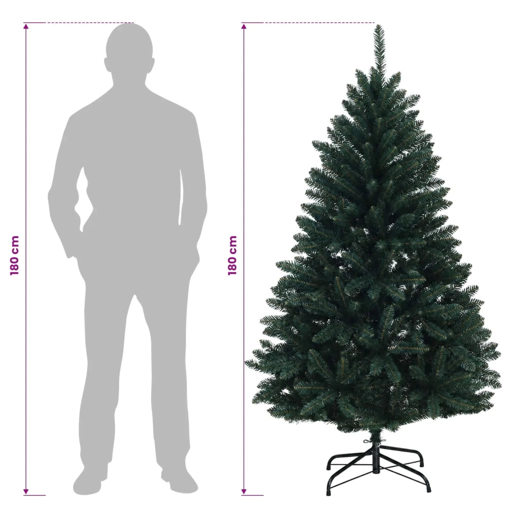 Albero di Natale Artificiale con Rami Pieghevoli 180 cm PVC 42054530