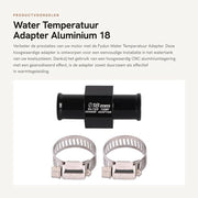 Adattatore di Temperatura per Acqua - Alluminio - 18 mm - Per Motori - Alta Precisione di Misura - affidabile e Duraturo - Adatto per Dispositivi...