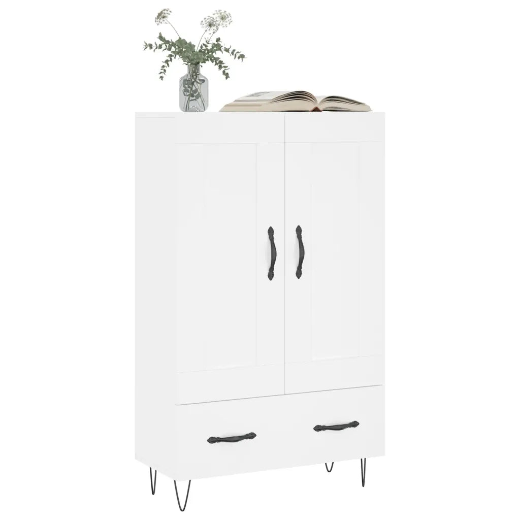 Credenza Bianca 69,5x31x115 cm in Legno Multistrato 830316