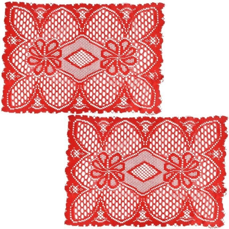 KIT SET 4 PZ  MAURY'S TOVAGLIETTE RETTANGOLARI 30X45CM ROSSO