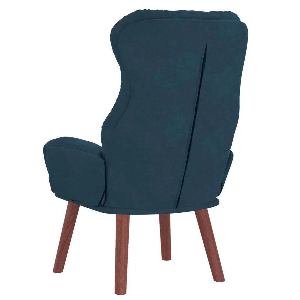 Poltrona-Divano Sedia Blu 69 x 74 x 93 cm Velluto 180521