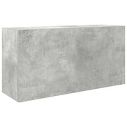 Mobiletto da bagno a parete pratico e di design 80 x 25 x 40 cm realizzato in legno composito color grigio cemento 02_0051280