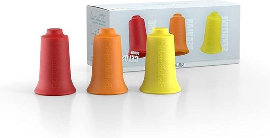 Cupping-klokken trattamento con silicone medico - 3 pezzi giallo-arancio-rosso - bassa media alta intensità