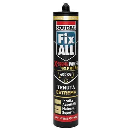 ADESIVO SIGILLANTE 'FIX ALL X-TREME EXPRESS' SOUDAL 280 ml - Bianco - SOUDAL